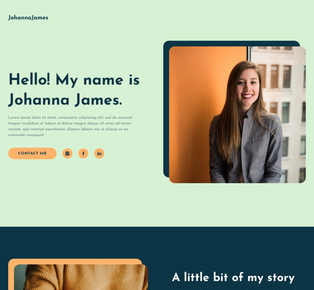 Personal Portfolio Template Preview
