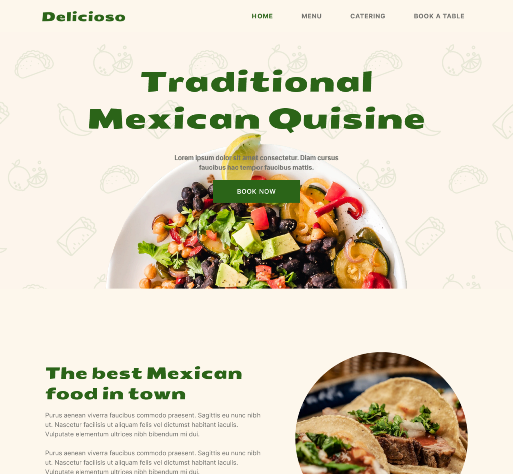 Restaurant Template Preview